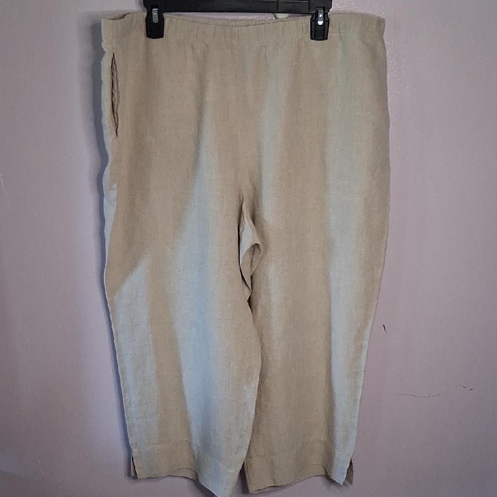 J. Jill Linen Top in Light Beige